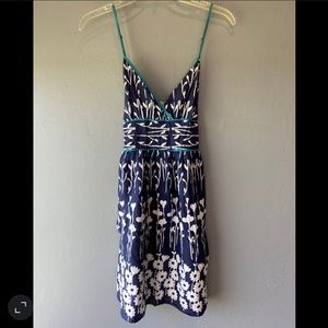 Navy and white patterned Wet Seal Dress